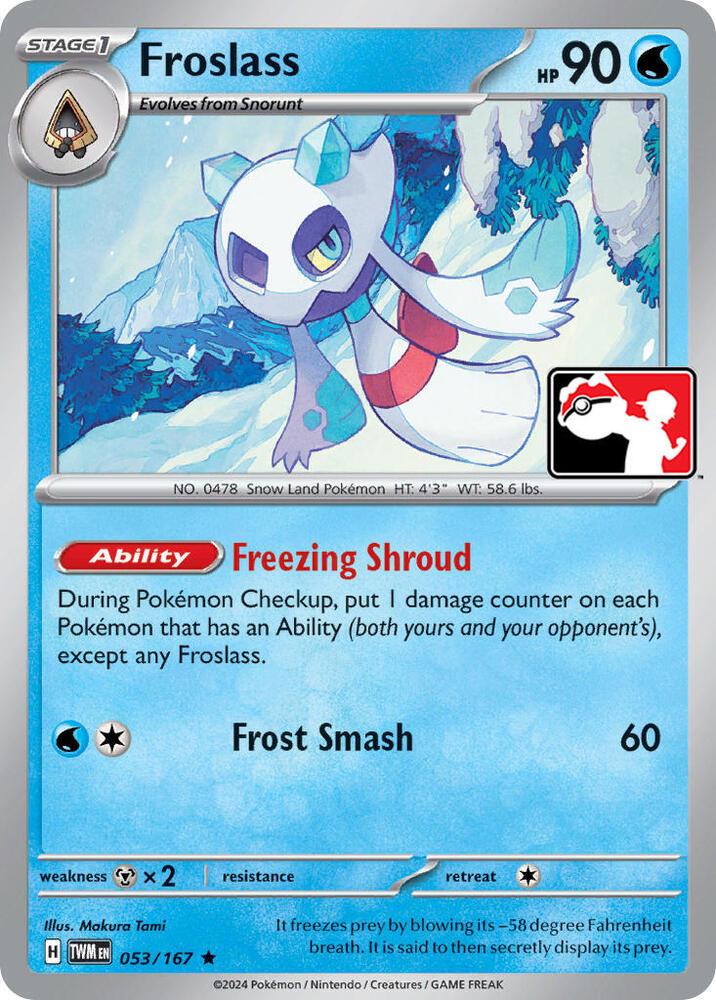 Twilight Masquerade Froslass [Prize-Pack] Pokémon card